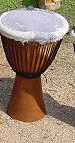 Large Djembe 14"dx23"h, click for enlarged image of this drum